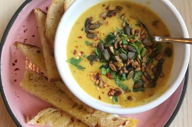 Autumnal Squash and Corn Soup